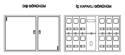 Çetinkaya / 15 Monophase Flush Mounted Counter Panel - 1