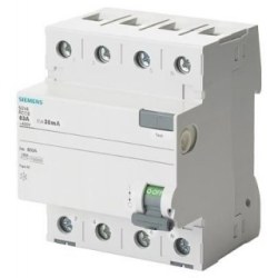 Siemens-4x80A 30 mA Residual Current Circuit Relay - 1