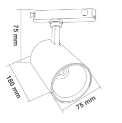 ACK 30 W 36° Siyah Osram Cob Ledli Ray Armatürü Beyaz 2100 LM 6500K - AD30-01131 - 2