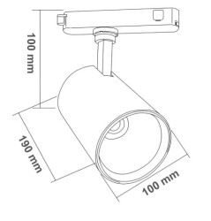 ACK Beyaz Led Ray Armatürü Günışığı 3000K - AD30-01900 - 2