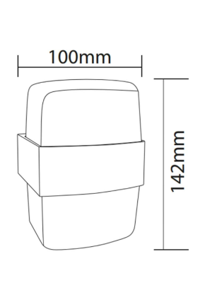 ACK Alüminyum Dekoratif 2x6W Duvar Aplik -AH07-07701- - 3