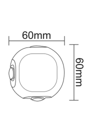 ACK Alüminyum Dekoratif 4W Duvar Aplik -AH07-07401- - 3