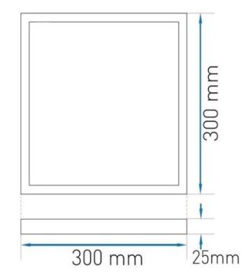 ACK Backlight 15 W Sıva Altı Clip-in Led Panel Beyaz 6500K - AP21-23330 - 2