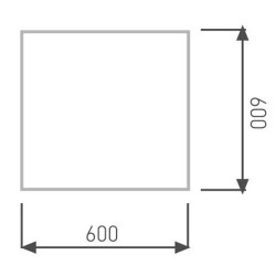 ACK Backlight 42 W Sıva Üstü Led Panel Beyaz 6500K - AP04-04230 - 2