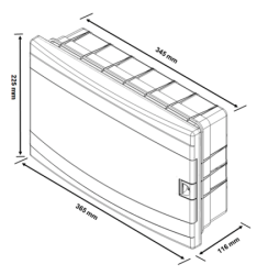 Borsan 16 Module Flush Mounted Fuse Box H F - 2