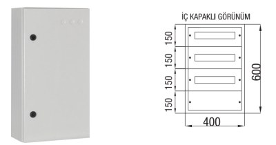 Çetinkaya 45 Pcs Fuse Paco Surface Mounted Fuse Distribution Board - 1