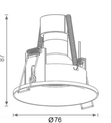 Jupiter 5W Beyaz Sıva Altı Entegre Sabit Spot - 2