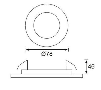 Jupiter Paslanmaz Çelik Sıva Altı Entegre Led Duvar Armatür 1.2W - 2