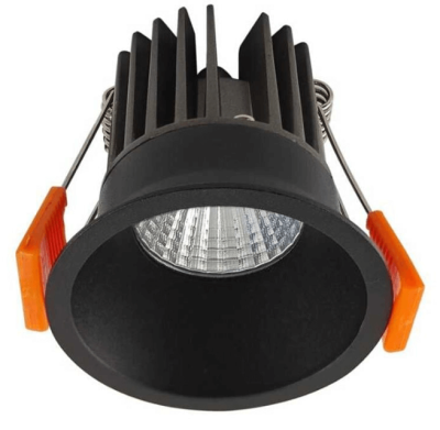 Jupiter Siyah 520 lm LED Sıva Altı Entegre Sabit Spot - 1