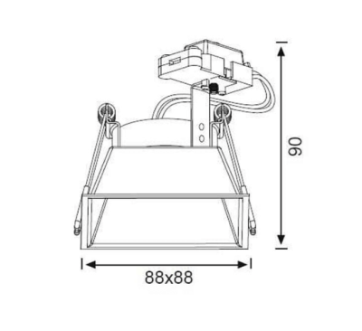 Jupiter Siyah 5W Sıva Altı Entegre Sabit Spot - 2