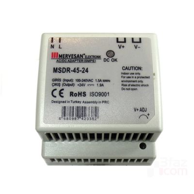 MERVESAN/24 Vdc 1.87a 45w RAIL MOUNT AC/DC ADAPTER - 1