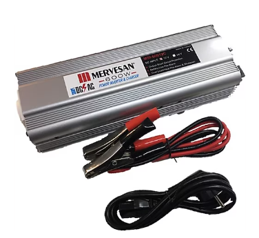 Mervesan 600 Watt 12 VDC 220 VAC Modifiye Sinüs Power İnvertör Akü Şarj-MRW-I-600-12-C - 1