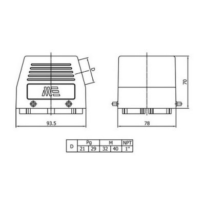 Mete Enerji 12x35a Extension Plug with 2 Side Inputs (Without Connector) / 403155 - 2