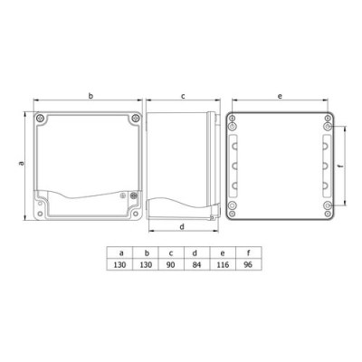 Mete Enerji / 130x130x90 ALUMINUM JUNCTION - 2