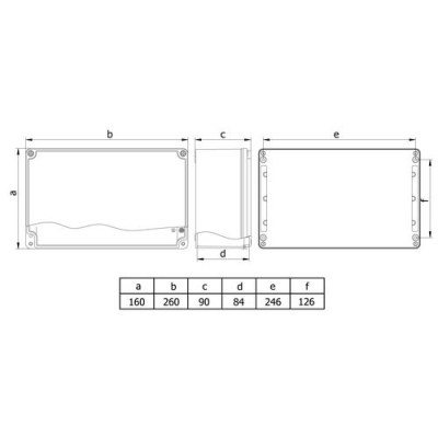 Mete Enerji / 160x260x90 ALUMINUM JUNCTION - 2