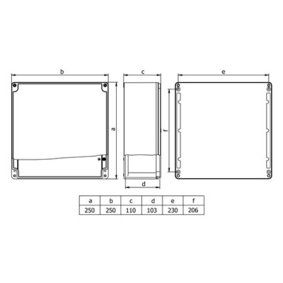 Mete Enerji / 250x250x110 ALUMINUM JUNCTION - 2