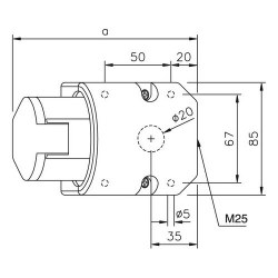 Mete Enerji 3x16a Ip44 Inclined Wall Socket with Screw Connection - 2