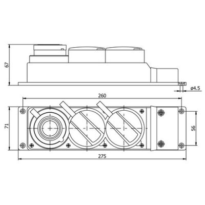 Mete Enerji 3x25a 2 Ad-1x16a 1 Ad Üçlü GrupPriz-401051 - 2