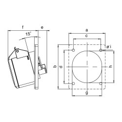 Mete Enerji 3x32a Ip44 Inclined Machine Socket with Screw Connection - 2