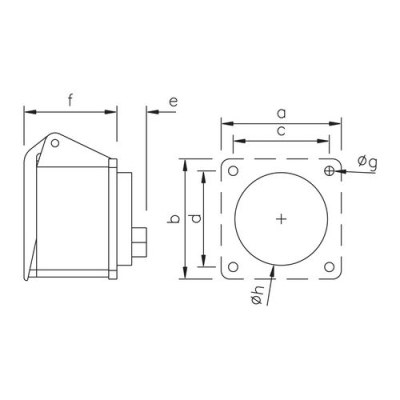 Mete Enerji 3x32a Ip44 Straight Machine Socket with Screw Connection - 2