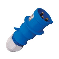 Mete Enerji 3x32a Ip44 Straight Plug with Screw Connection 