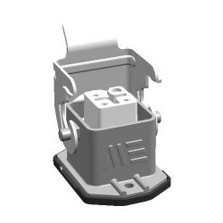 METE ENERJI 4x10A. METAL LATCHED ALUMINIUM MACHINE SOCKET 