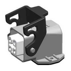 METE ENERJI 4x10A. THERMOPLASTIC INCLINED MACHINE SOCKET 