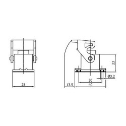 METE ENERJI 4x10A. THERMOPLASTIC MACHINE SOCKET - 2