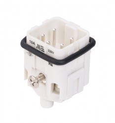 Mete Enerji 5x10A. Multiple Plug with Center Mounting 