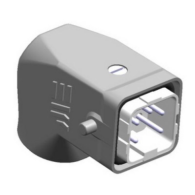 Mete Enerji 5x10A. Inclined Machine Plug (Without Connector) - 2