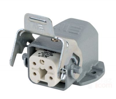 Mete Enerji 5x10A. Inclined Machine Plug (Without Connector) with Input from Behind - 1