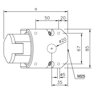 Mete Enerji 5x16a Ip44 Inclined Wall Socket with Screw Connection - 2