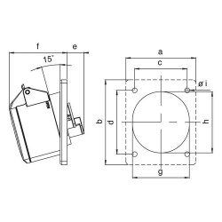 Mete Enerji 5x32a Ip44 Inclined Machine Socket - 2