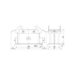  METE ENERJI 6x35a Multiple Wall Socket With Double Input And Metal Latched - 2