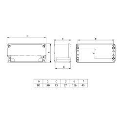 Mete Enerji / 80x170x73 ALUMINUM JUNCTION - 2