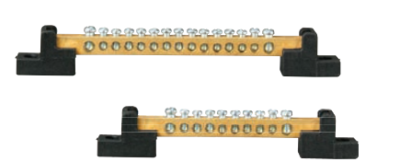 Panel Earthing Terminal Block 125 Amperes with Mounting Feet - 10x15 Mm - 1