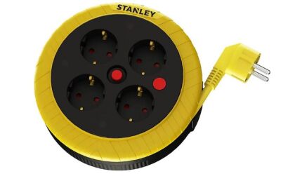 Stanley Profesyonel Kompakt Serisi IP20 4 Soketli 15 Metre Makaralı Kablo - SXECFK2PBQE - 1