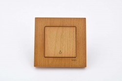 Viko/Novella Beech Switch Single Button - 1