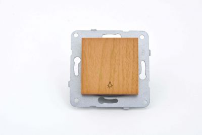 Viko/Novella Beech Switch Single Button - 2